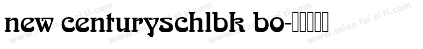 new centuryschlbk bo字体转换
